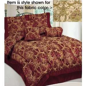   Camel King Size Jacquard Comforter Bed in a Bag Set: Home & Kitchen