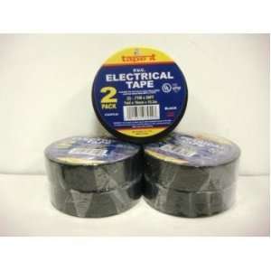  Electrical Tape   Black  2Pk .71x 50 Feet/ Roll Case Pack 