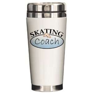  Skating Coach Ice skating Ceramic Travel Mug by  