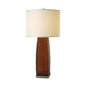  Trend Lighting Zen Glass Table Lamp, Sepia