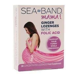  Sea Band Mama Ginger Lozenges with Folic Acid, 24 each 