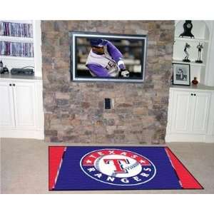 Texas Rangers 5X8 ft Area Rug Floor/Door Carpet/Mat:  
