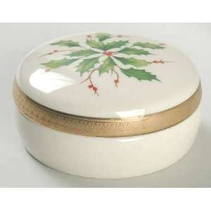  Lenox China Holiday (Dimension) 3 Round Box with Lid 