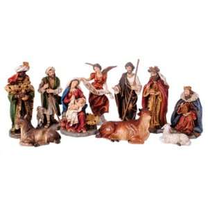  Polyresin Nativity Set of 10 Pieces   8 Height