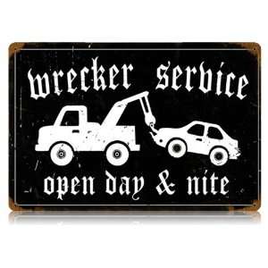  Wrecker Service Sign   Ad Sign 