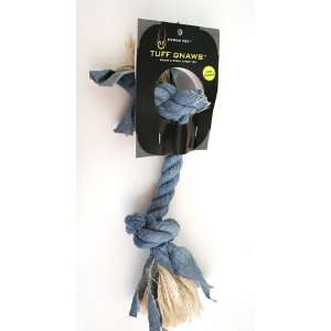   and Sisal 2 Knot Rope Bone for Dogs, Light Blue, Large