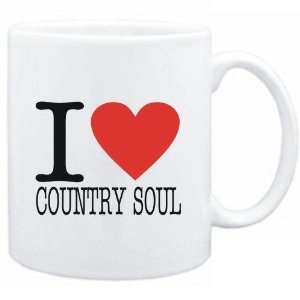  Mug White  I LOVE Country Soul  Music