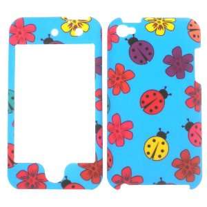  APPLE IPOD TOUCH 4 LADY BUGS SNAP ON HARD COVER CASE: Cell 