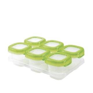 OXO Tot Baby Blocks Freezer Storage Containers 2 Ounce, Set 6, Clear