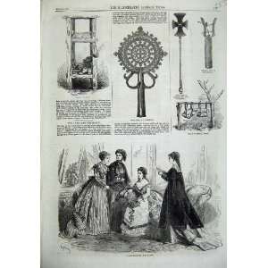   Paris Fashion 1868 Bells Musical Cymbals Cross Tabota