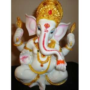   Ganesh Ganpati Elephant Hindu God made from Marble powder: Home