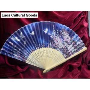  Japanese Handmade Beautiful Silk Fan   FAN002 Arts 