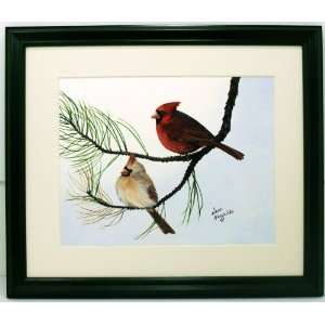  Audubon Cardinal Wildlife Bird Print 10 X 12 Wall Decor 