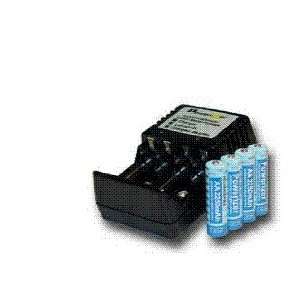   NiMh Battery Charger + 4 AA 1300 Mah batteries: Camera & Photo