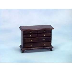    Dollhouse Miniature Walnut Chest of Drawers: Everything Else