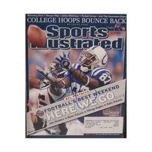  Reggie Wayne autographed Sports Illustrated Magazine (Indianapolis 