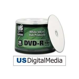    USDM Supreme DVD R White Inkjet Hub Printable 16x Electronics