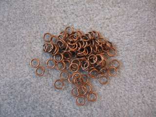 5MM ANTIQUE COPPER PLATED METAL JUMP RINGS (100)  