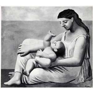   Neoclassical Infant Art   Original Halftone Print