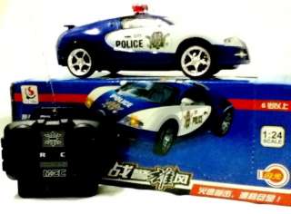   Police Car 4Ch 124 Scale RC Remote Controlled Sports Car  