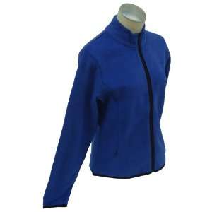   Sports Blue Polar Fleece Full Zip Jacket Size Medium 