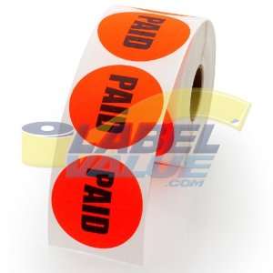  Paid Round Labels / Stickers Tamperproof 1.5 Office 