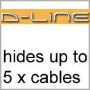 Line Magnolia 50x25mm Cable Covers Conduit to hide wall mounted tv 