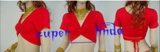 New 3 Way to Wear Cotton Belly Dance Blouse Top Bra 10 colour