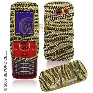   Lyric MT375 Zebra Stripes (Gold/Black) Full Diamond Cell Phones
