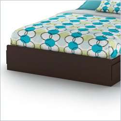 South Shore Breakwater Queen Mates Storage Chocolate Finish Bed 