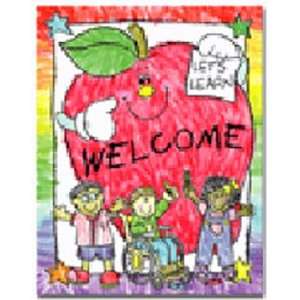  Kid Drawn Apple Welcome Chartl Toys & Games