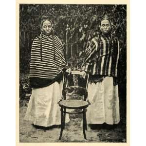  1901 Print Madagascar Hova Women Cultural Dress Hairstyles 