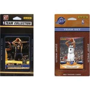  NBA Utah Jazz 2 Different Licensed Trading Card Team Set 