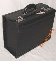 Leather Pilot Flight Lawyer Briefcase Bag 18x8 + Sleeve  
