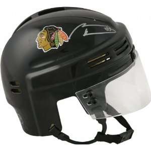   Chicago Blackhawks Autographed Black Mini Helmet 