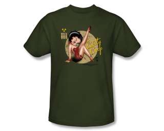 Betty Boop Military Army Girl USO Cartoon T Shirt Tee  