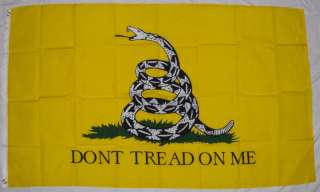Polyester Dont Tread On Me TEA PARTY FLAG  