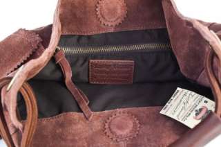 Lucky Brand Brown Suede and Leather Hobo Handbag NWT!  