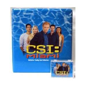 CSI Miami Series 1   Trading Card Binder and 100 Card Base Set