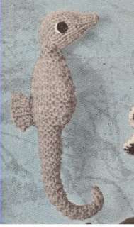 Seahorse Sea Horse Stuffed Animal Toy Knitting Pattern  