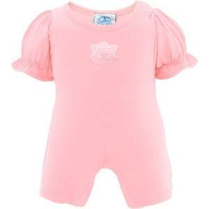  NCAA Auburn Tigers Infant Girls Pink Team Logo Romper 