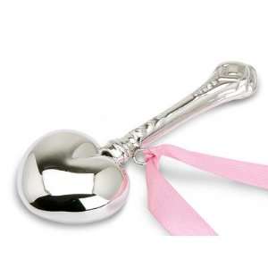  Heart Sterling Silver Baby Rattle: Toys & Games