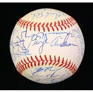  1971 All star Team Signed Baseball Jsa Clemente , Aaron 