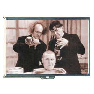 THE THREE STOOGES CURLY HEAD ID CREDIT CARD WALLET CIGARETTE CASE 