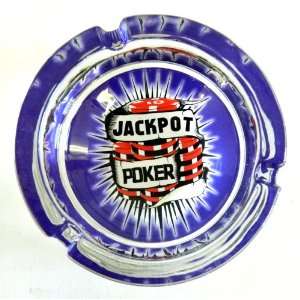  Designer Glass Jackpot Poker Ashtray