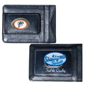    Miami Dolphins Leather Cash & Cardholder