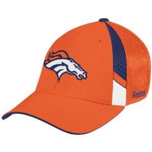  Reebok Denver Broncos Orange Draft Day Flex Fit Hat 