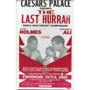 Holmes vs Ali World Heavyweight Champions Ceasars Palace 1980 14 x 22 