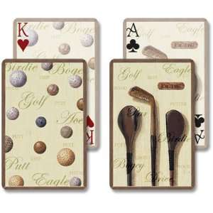  Tee Time   Bridge Double Deck Playing Cards