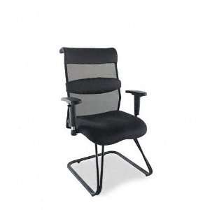    Alera® Eon Series Guest Chair, Black/Gray Mesh: Office Products
